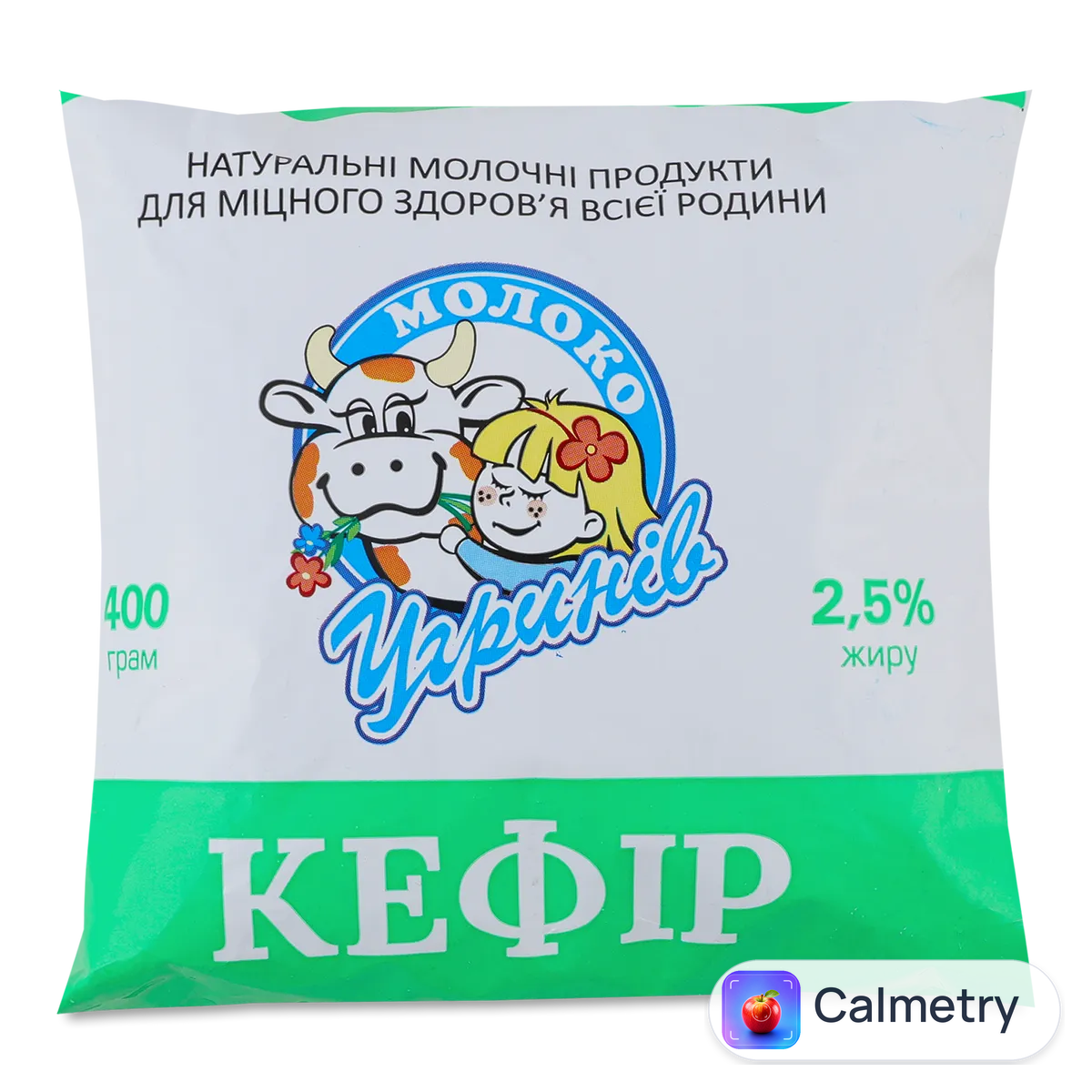 Кефір «Угринів Молоко» 2,5% п/е 400г