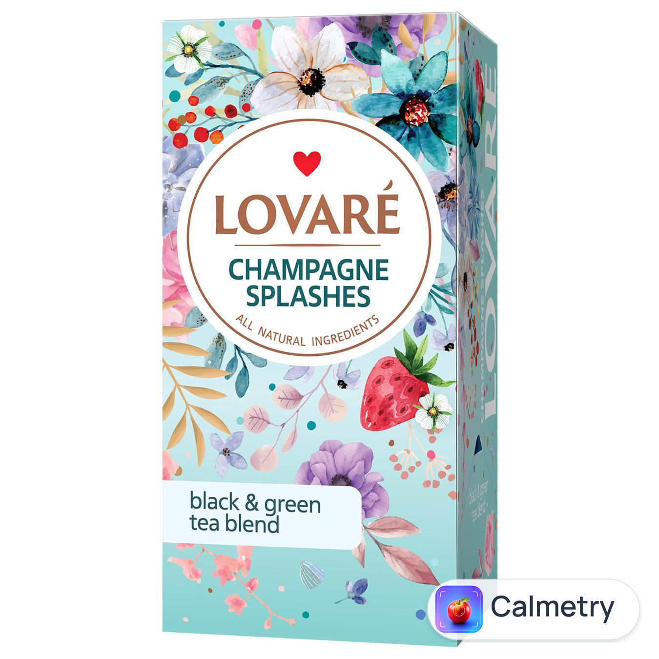 Чай чорний та зелений Lovare Бризки Шампанського 2г*24шт