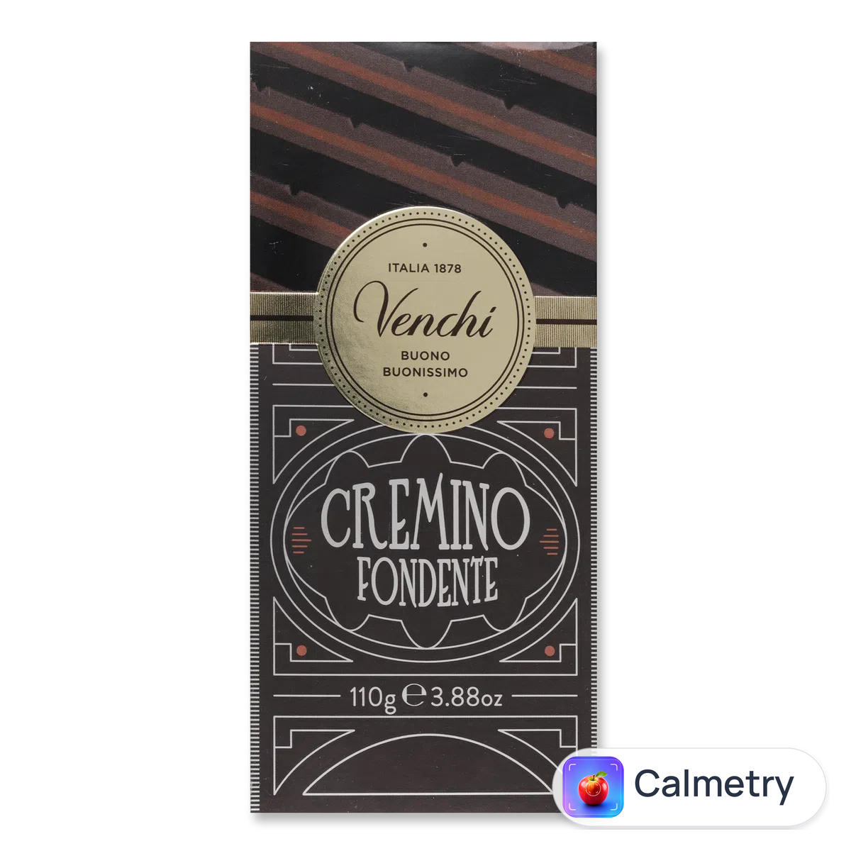Шоколад чорний Venchi Cremino з пастою фундук-мигдаль 110г