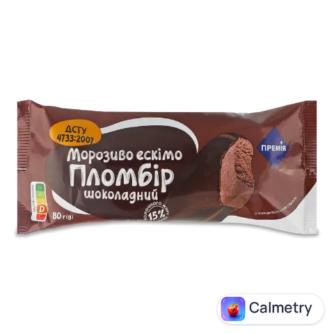 Морозиво «Премія»® шоколадний пломбір у кондитерській глазурі