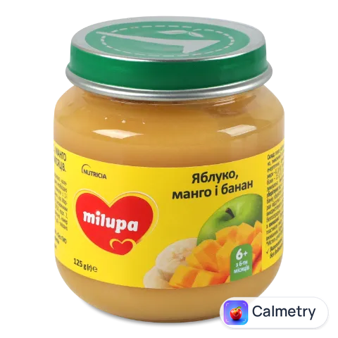 Пюре Milupa яблуко, манго й банан