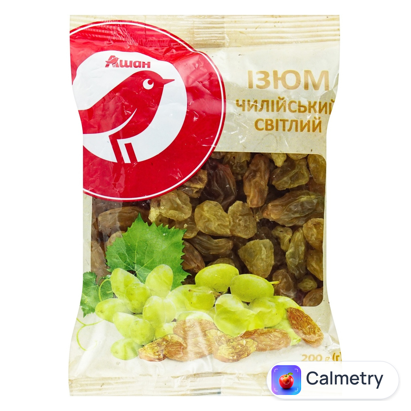 Родзинки Auchan світлі чилійські 200г