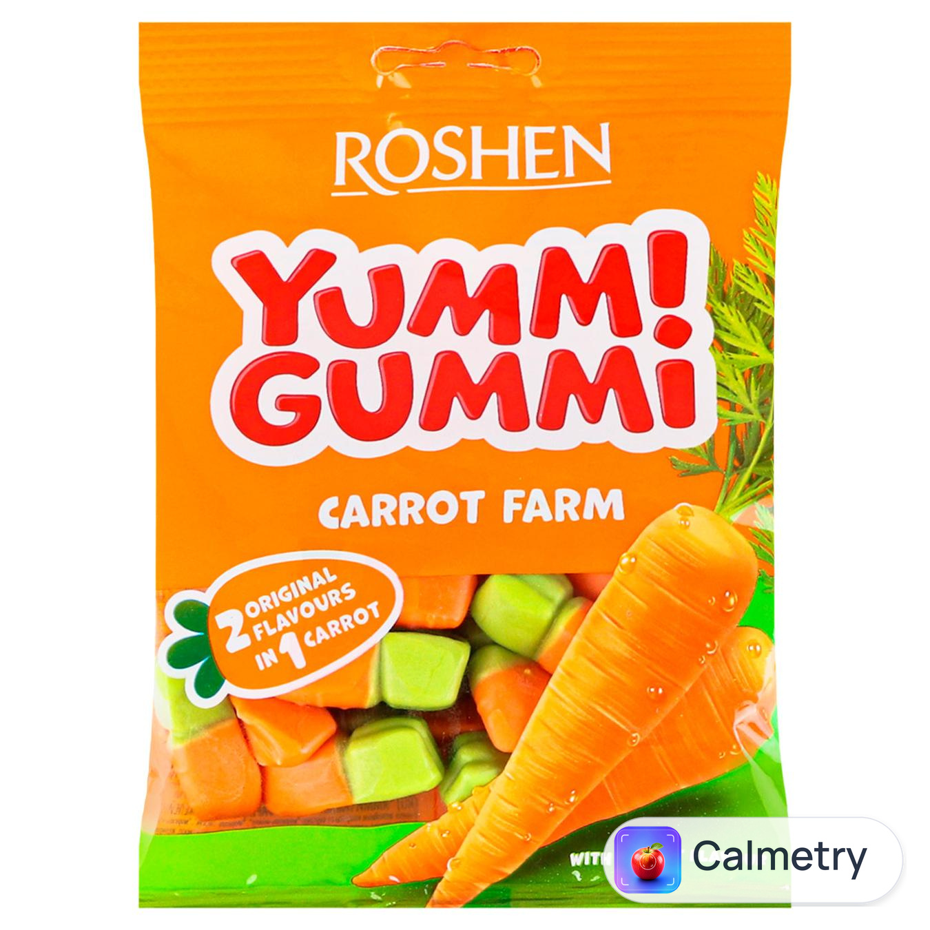 Цукерки Roshen Yummi Gummi Carrot Farm 70г — фото продукту