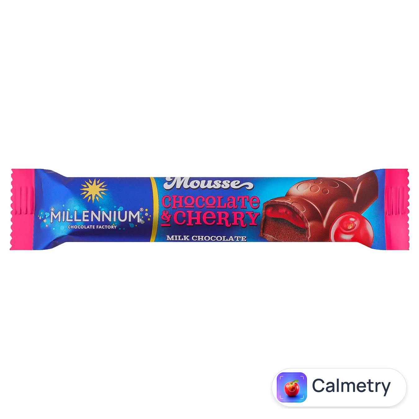 Шоколад молочний Millennium Mousse з мусовою та вишневою начинкою 33г
