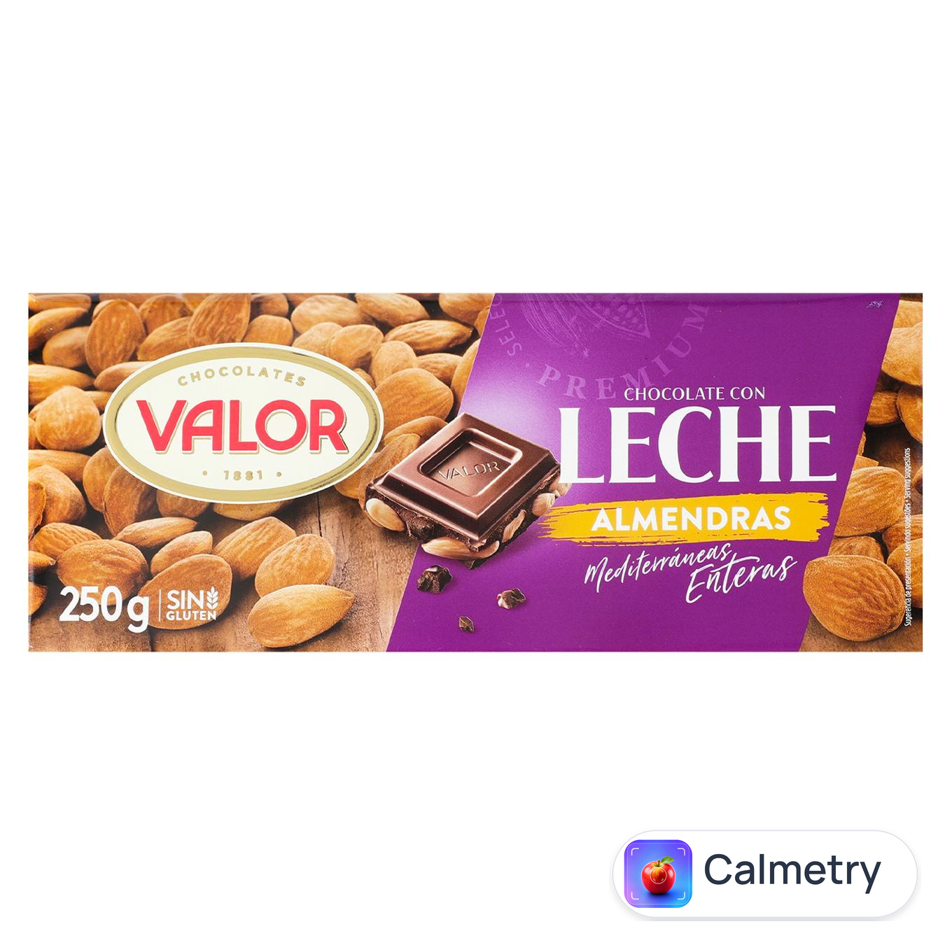 Шоколад молочний Valor з мигдалем 250г — фото продукту