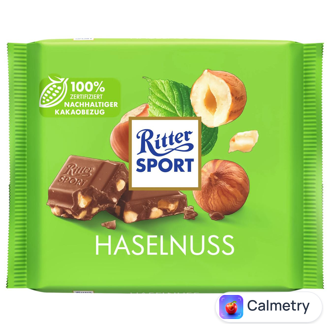 Шоколад молочний Ritter Sport з лісовими горіхами 100г — фото продукту