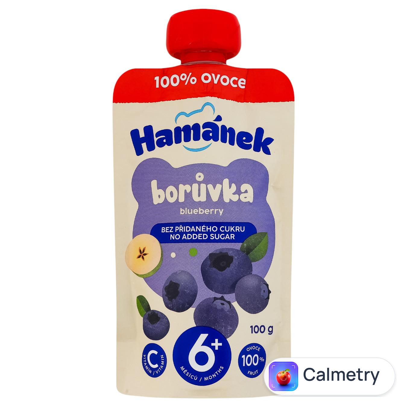 Пюре Hamanek з яблук та чорниць 100г
