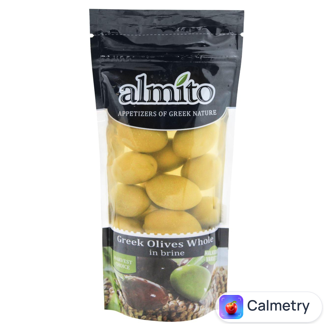 Оливки Almito грецькі з кісточкою в розсолі 250мл — фото продукту