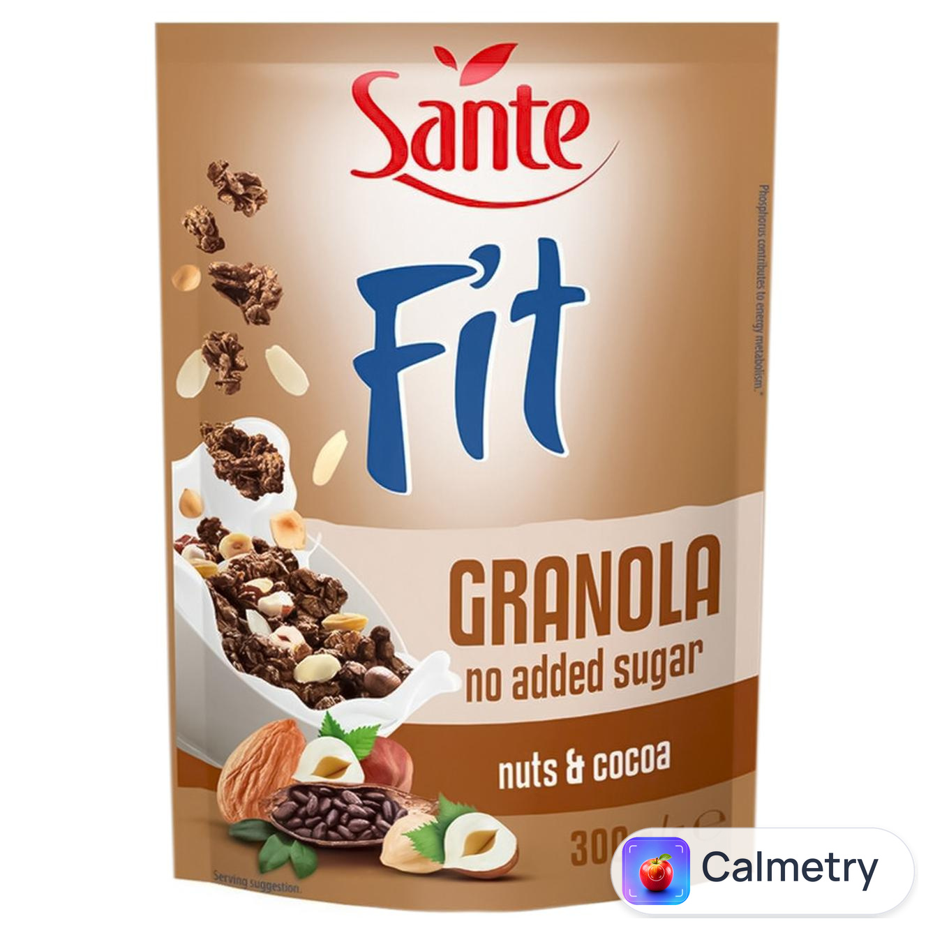 Гранола Sante Fit з горіхами та какао без цукру 300г — фото продукту