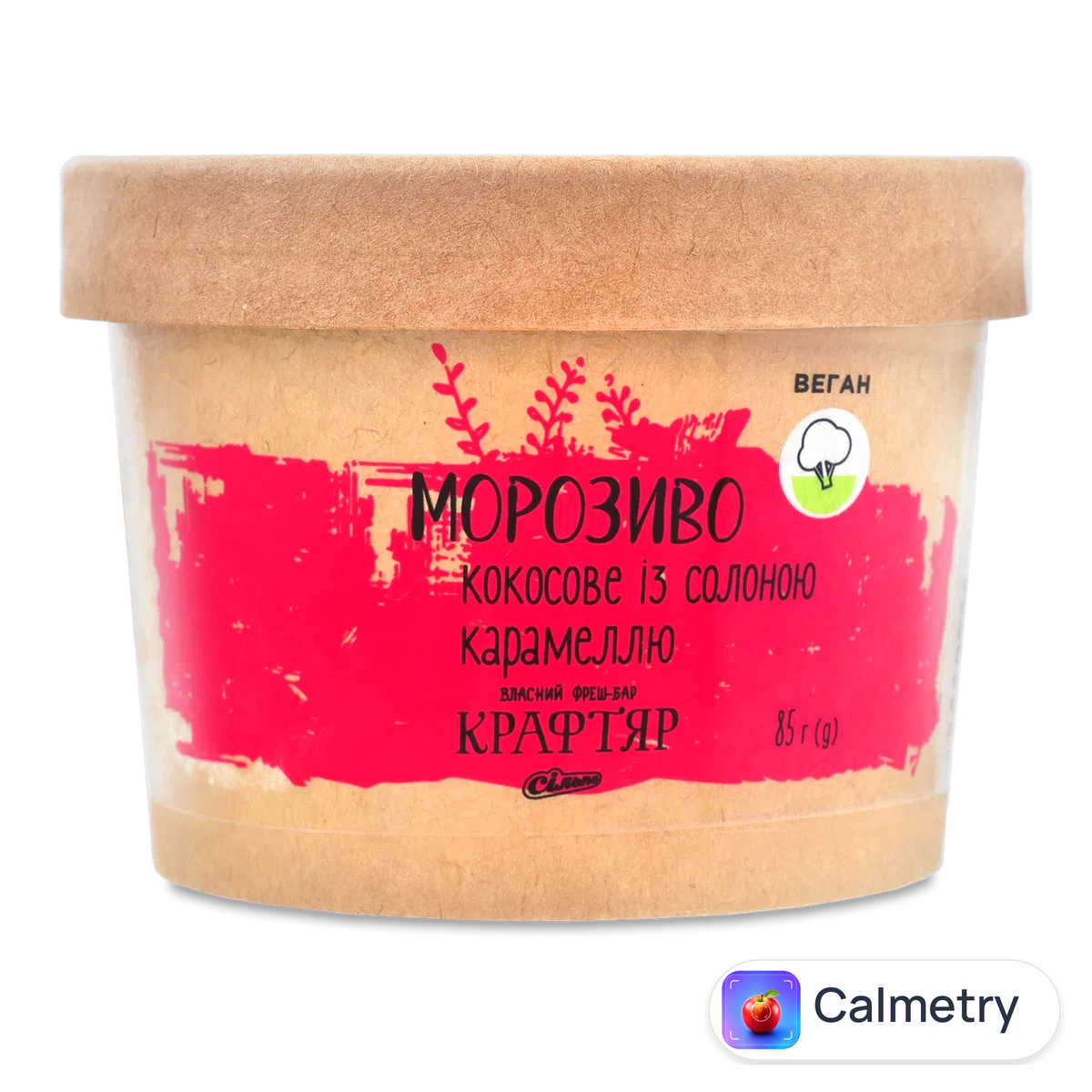 Морозиво «Крафтяр» кокосове з солоною карамеллю 85г
