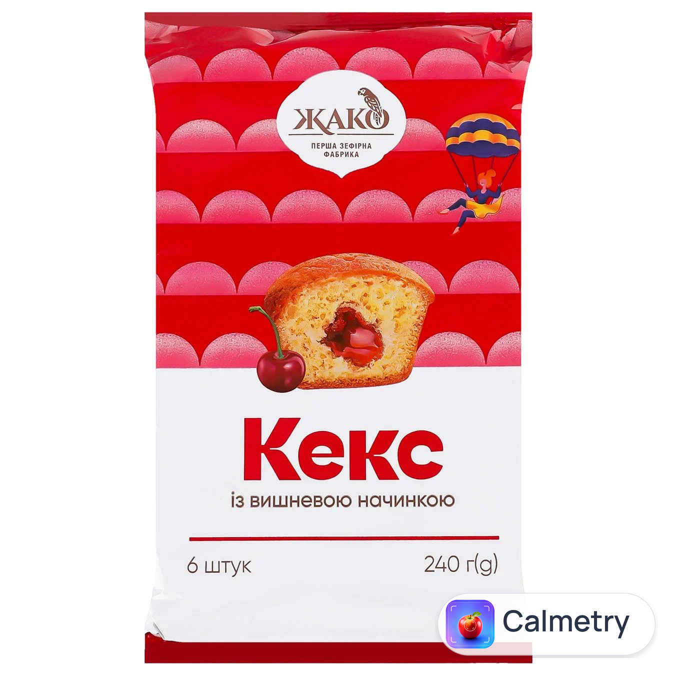 Кекс Жако з вишневою начинкою 240г