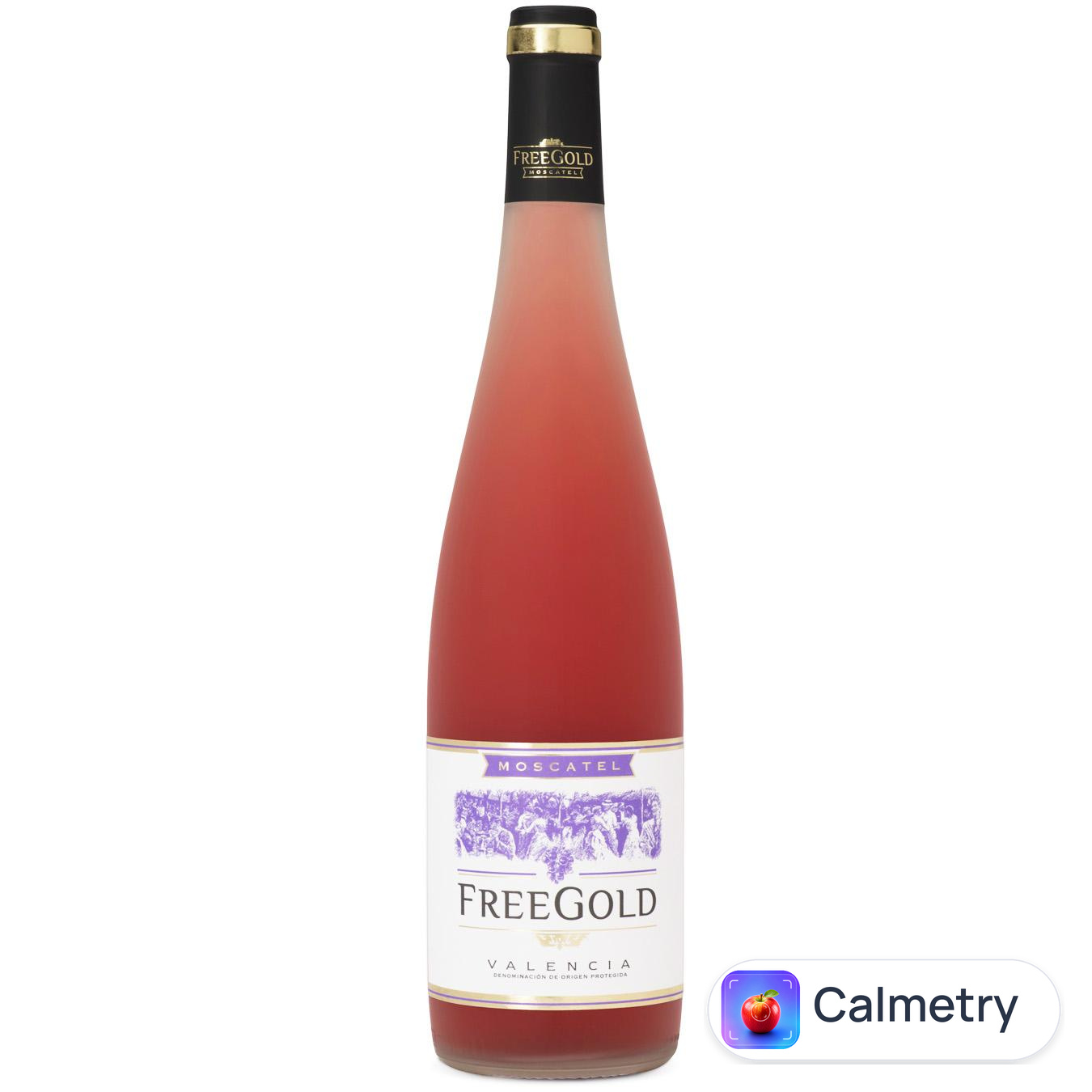 Вино Freegold Moscatel Valencia DO рожеве солодке 11% 0,75л — фото продукту