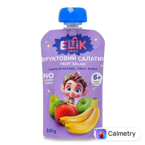 Пюре Elfik Magic Фруктовий салатик для дітей від 6 місяців, 100г
