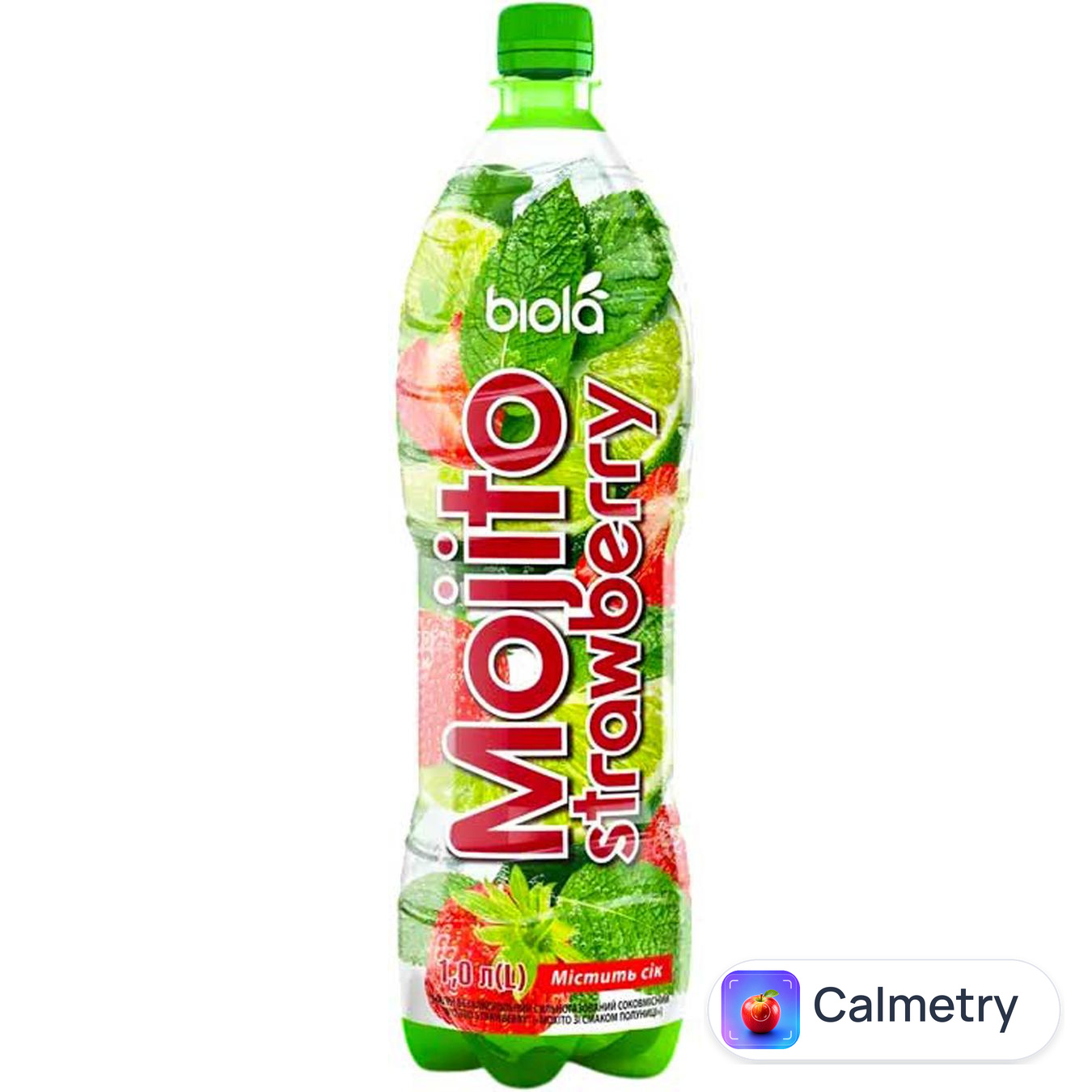 Напій газований Біола Mojito Полуниця 1л