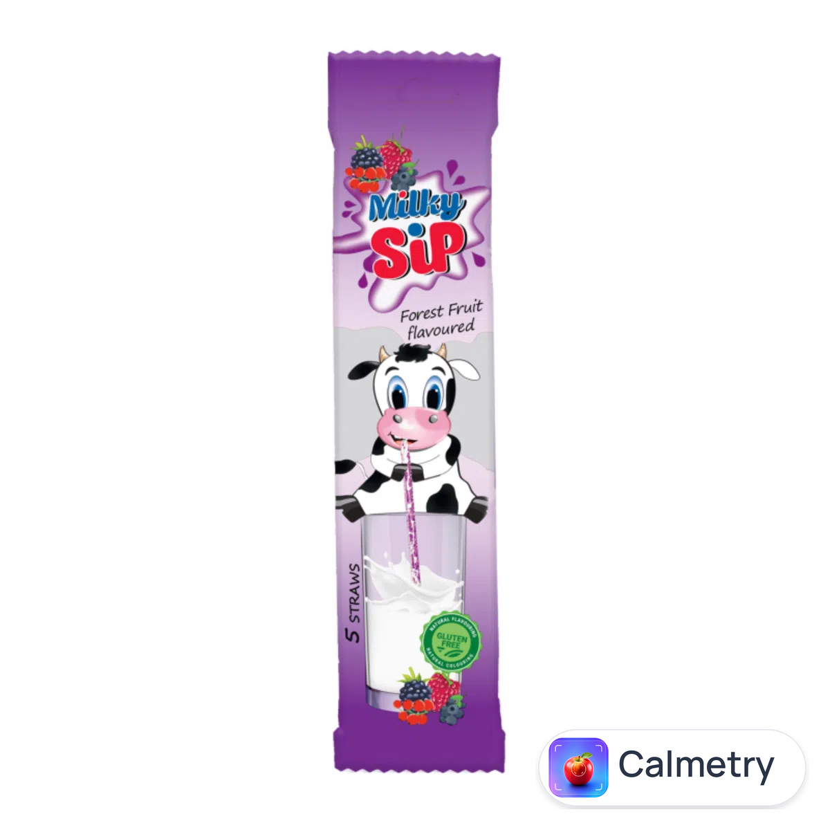 Трубочка MilkySip ароматизована для молока лісова ягода 30г Milky Sip