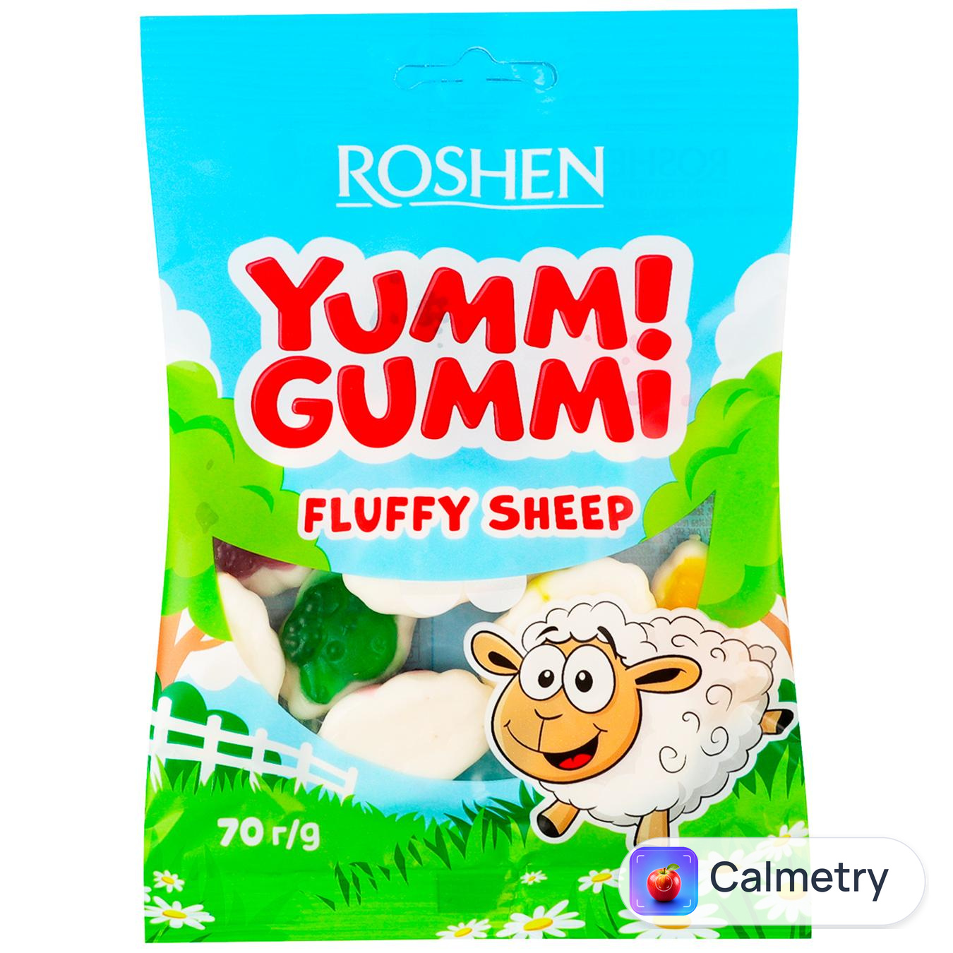 Цукерки Roshen Yummi Gummi Fluffy sheep 70г — фото продукту