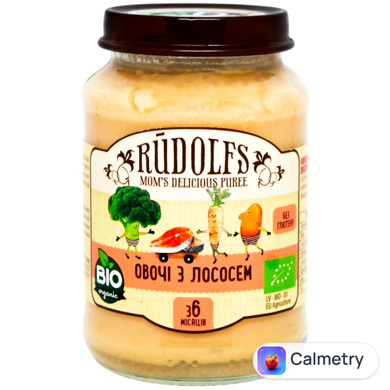 Пюре Rudolfs Лосось з овочами 190г
