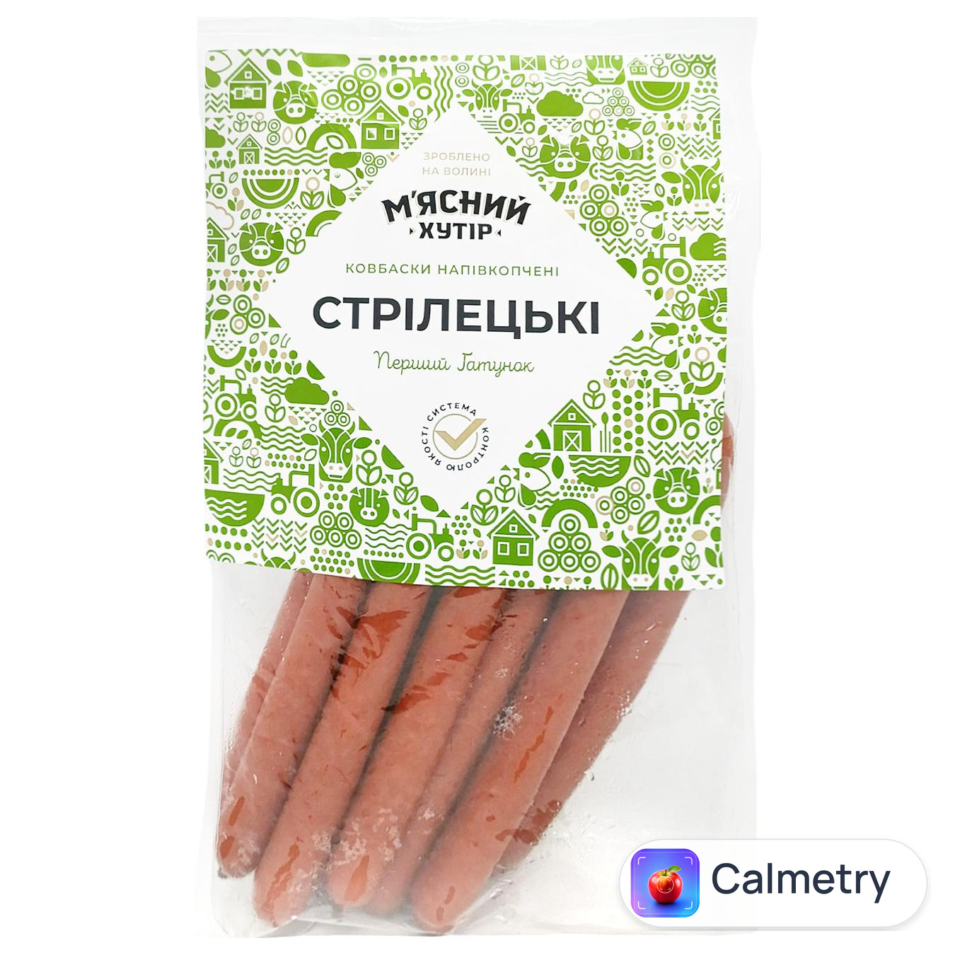 Ковбаски М'ясний Хутір напівкопчені перший сорт