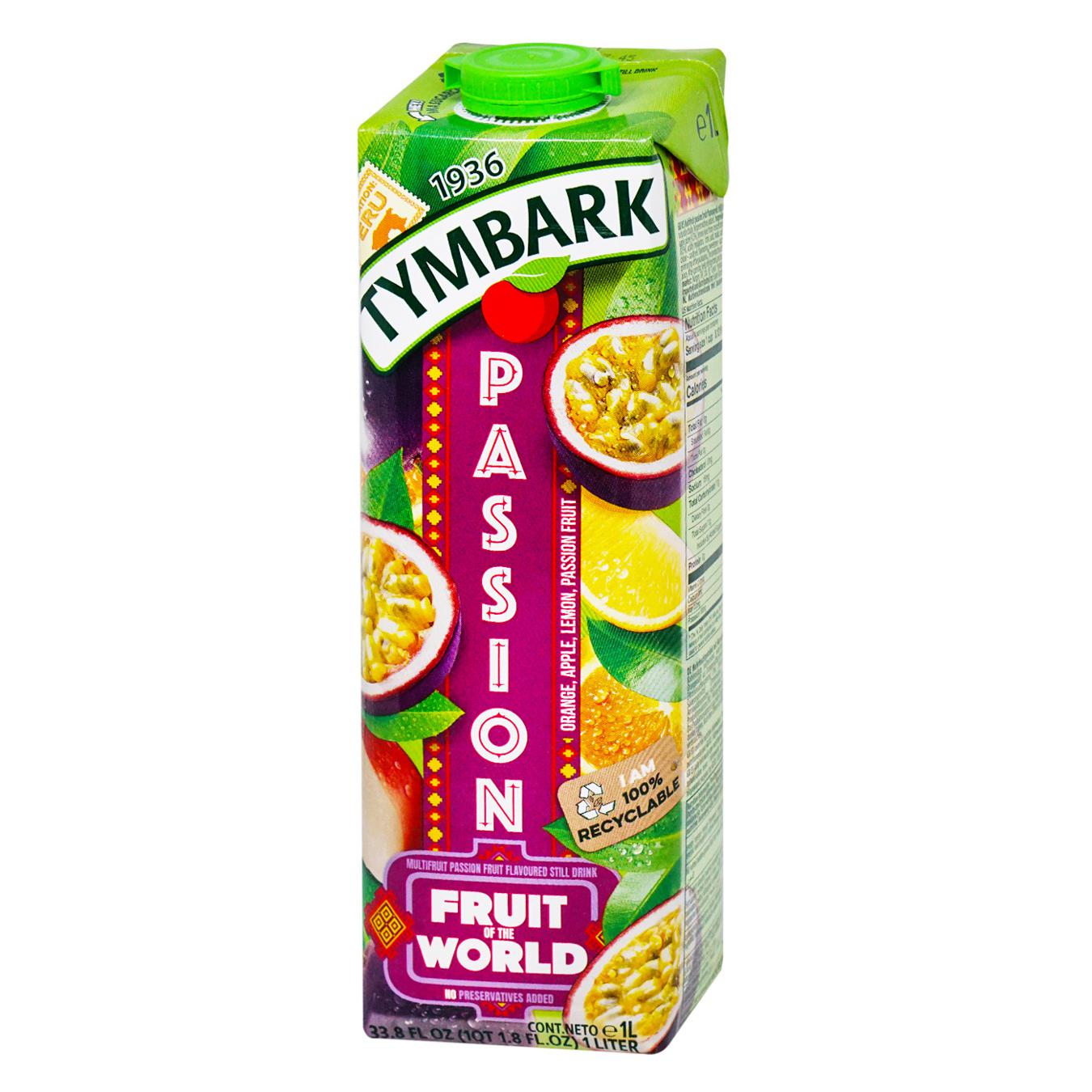 Напій соковий Tymbark Плоди світу Маракуя 1л — фото продукту