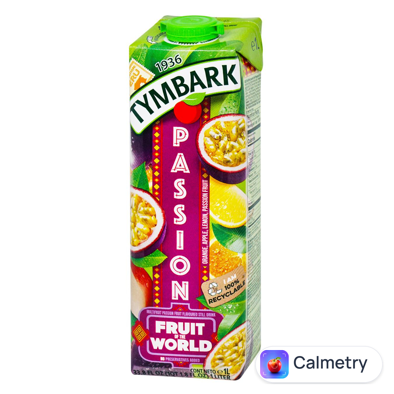 Напій соковий Tymbark Плоди світу Маракуя 1л — фото продукту