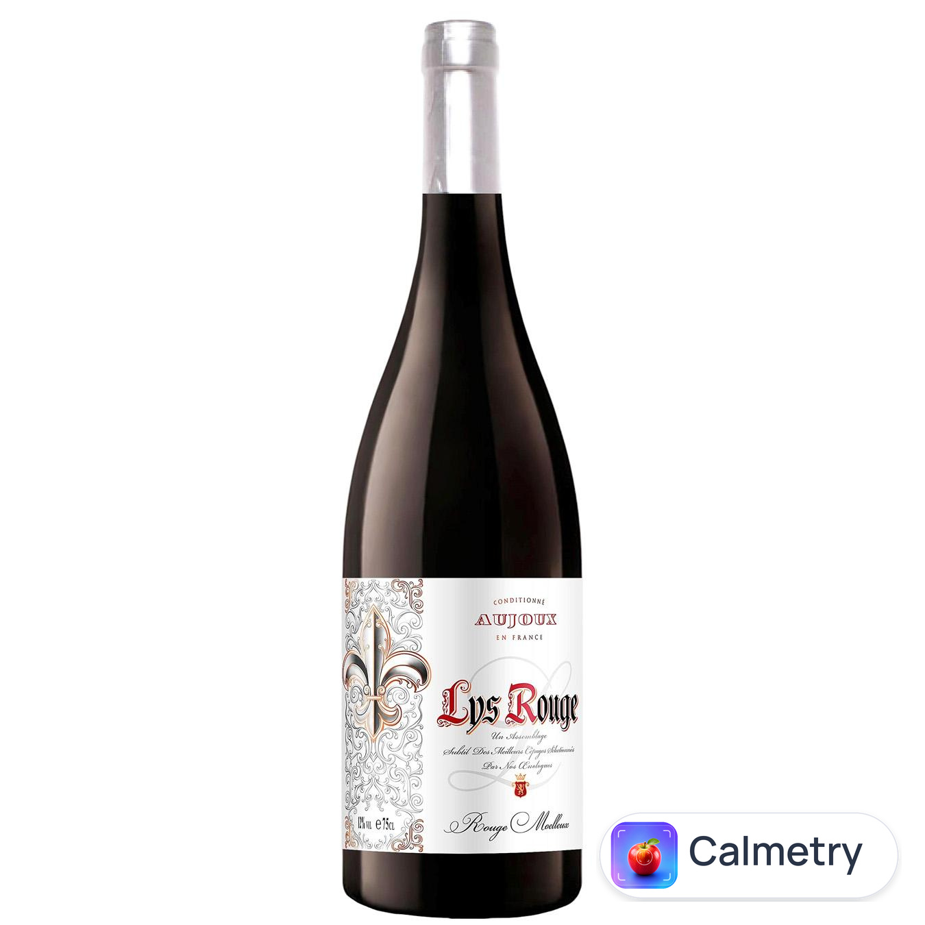 Вино Aujoux Lys Rouge Moelleux червоне напівсолодке 11,5% 0,75л
