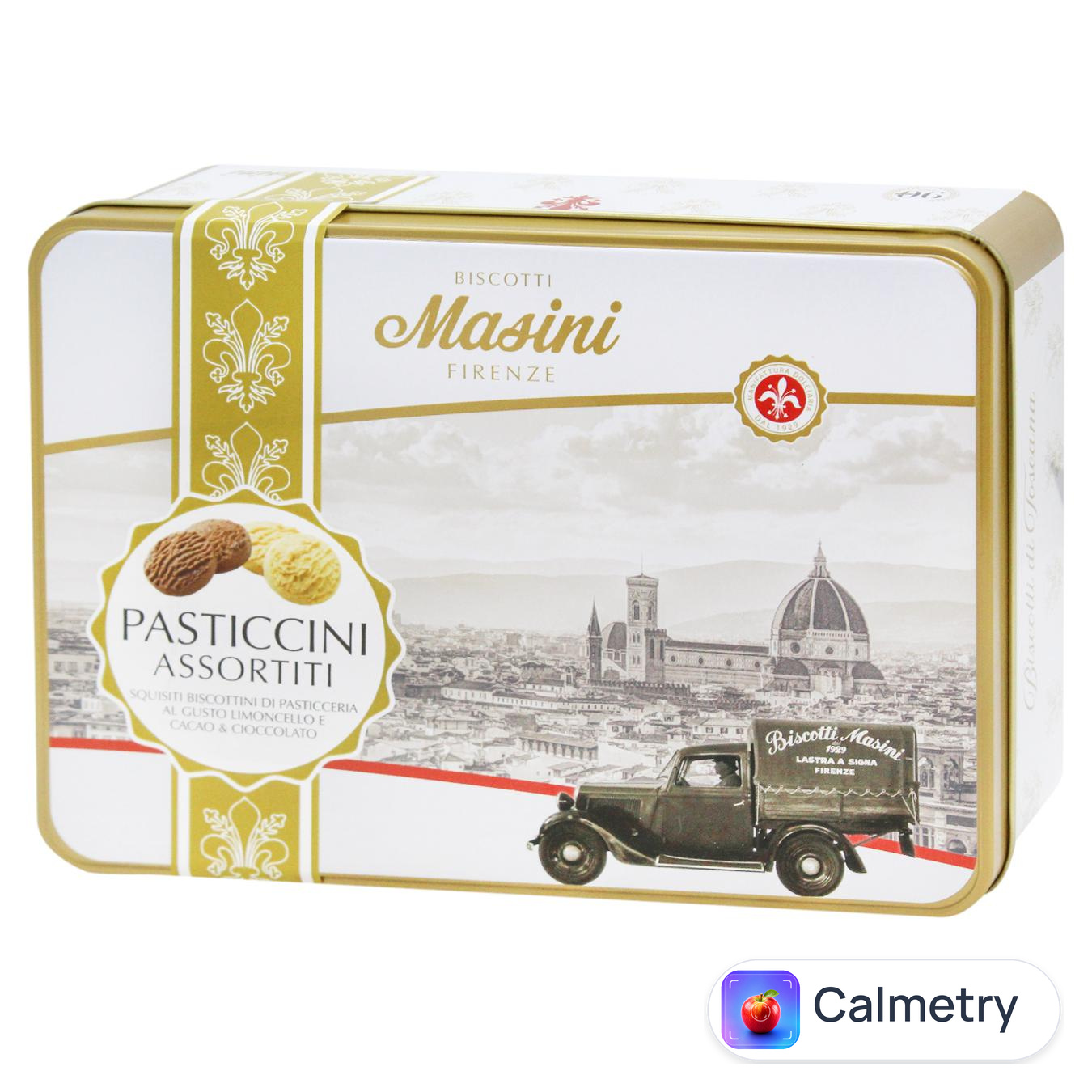 Печиво Masini Florence Асорті з лимончелло та шоколадом 300г — фото продукту