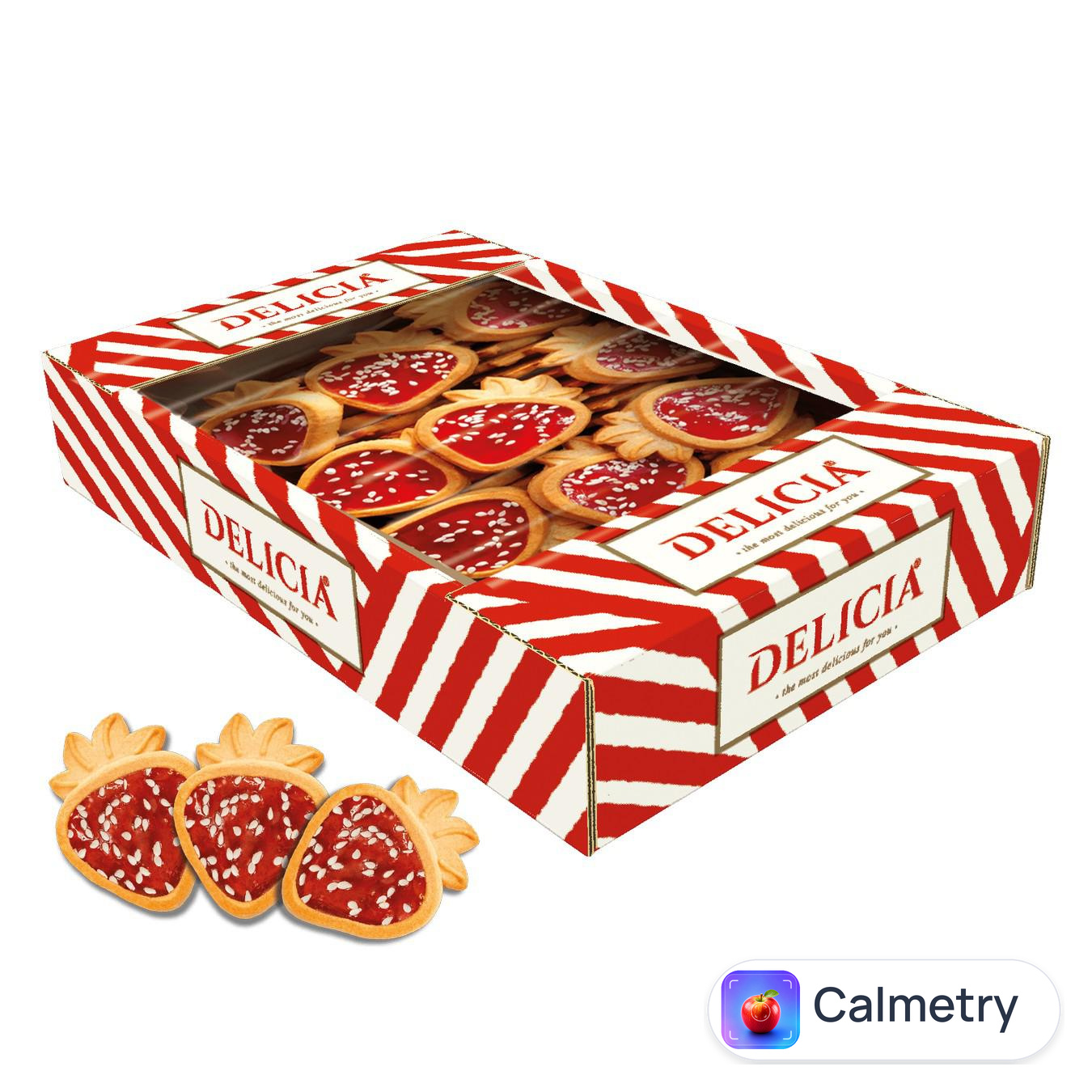 Печиво Delicia Желейна ягідка зі смаком полуниці 300г