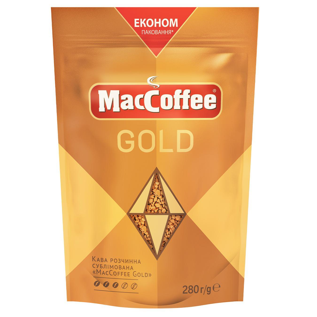 Кава розчинна MacCoffee Gold 280г — фото продукту