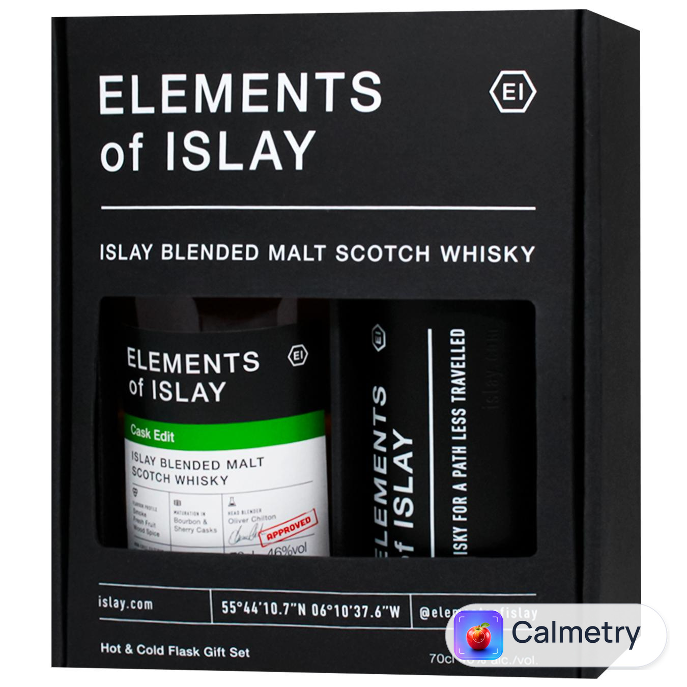 Віскі Elements of Islay 46% 0,7л + фляга