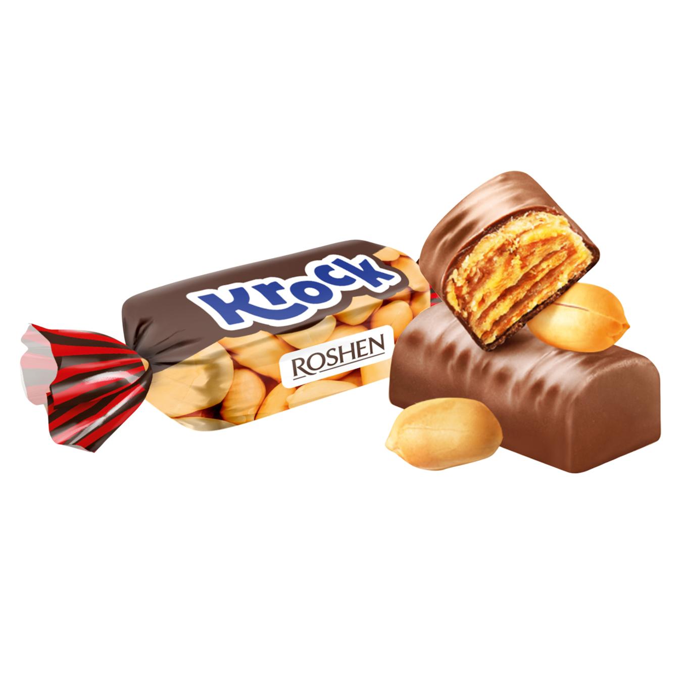 Цукерки Roshen Krock з арахісовою пастою — фото продукту