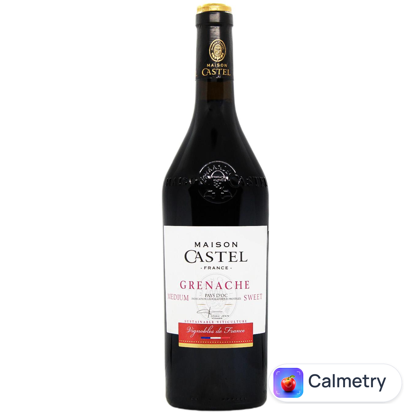 Вино Maison Castel Grenache червоне напівсолодке 12,5% 0,75л