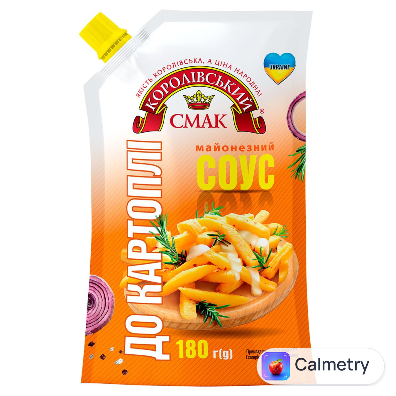 Майонезний соус Королівський Смак До картоплі 30% 180г — фото продукту