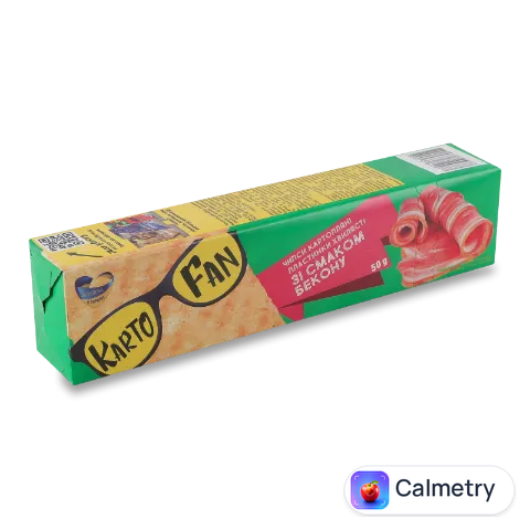 Чіпси KartoFun картопляні хвилясті зі смаком бекону