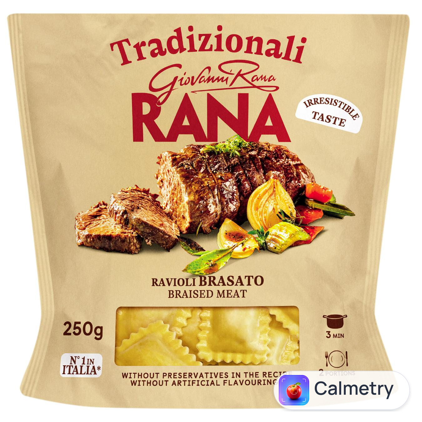 Равіолі Pastificio Rana з тушкованим м'ясом 250г — фото продукту