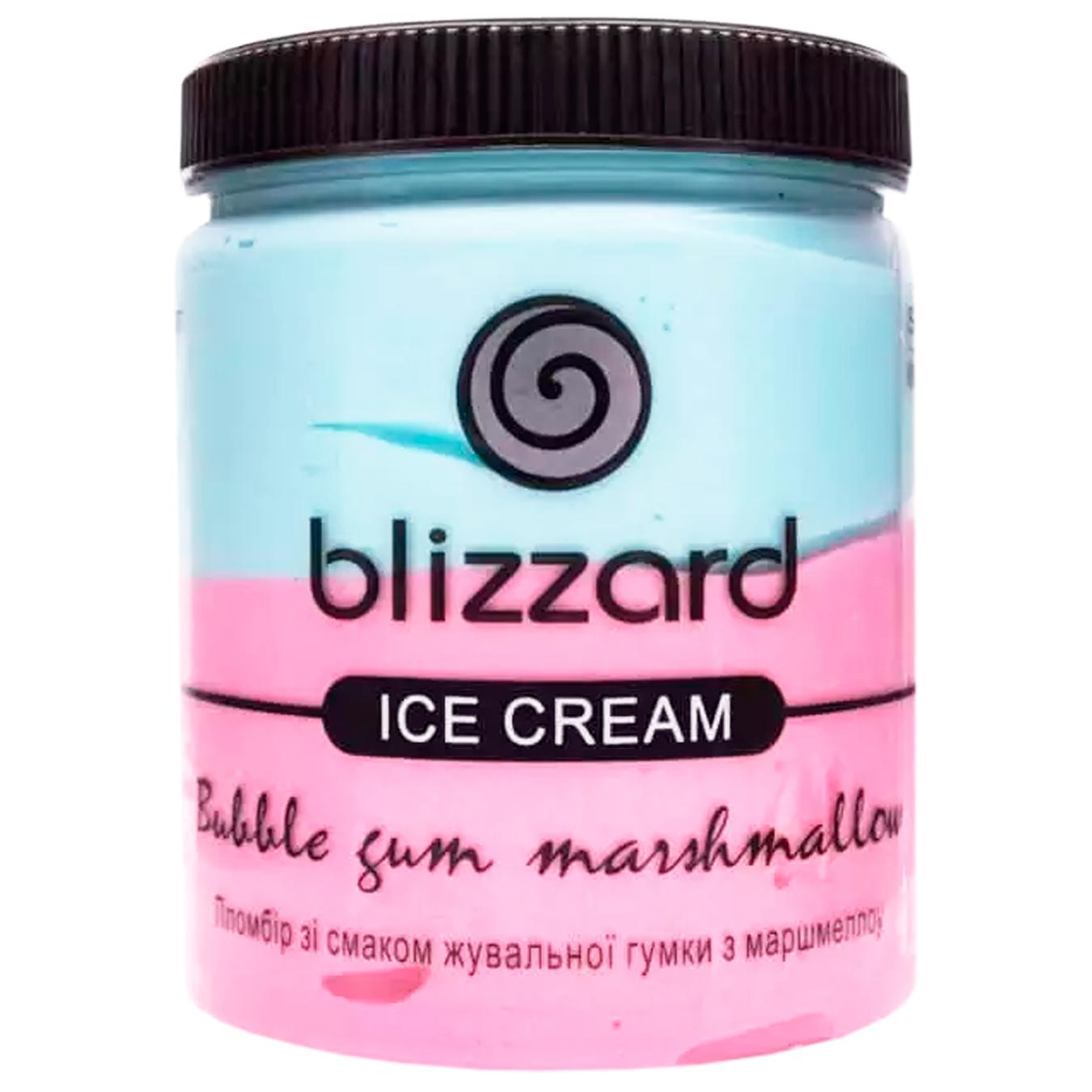 Морозиво пломбір Blizzard №2 Жуйка з маршмеллоу 270г — фото продукту