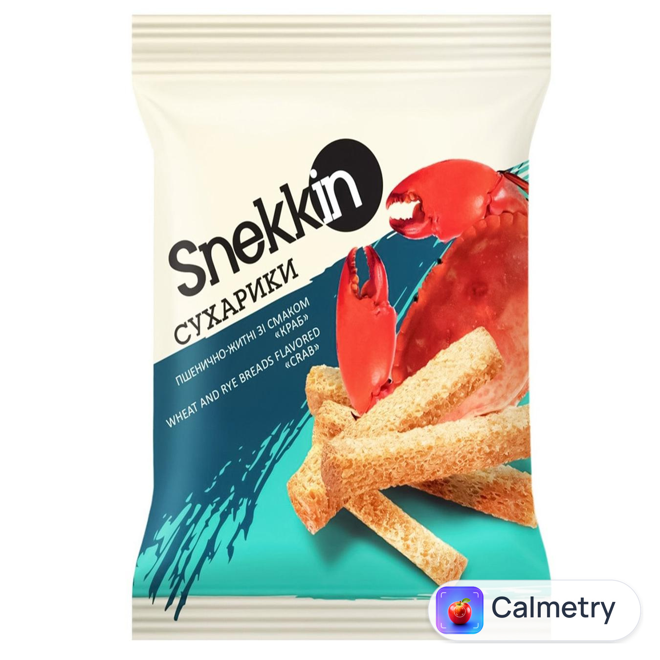 Сухарики Snekkin зі смаком краба 70г — фото продукту
