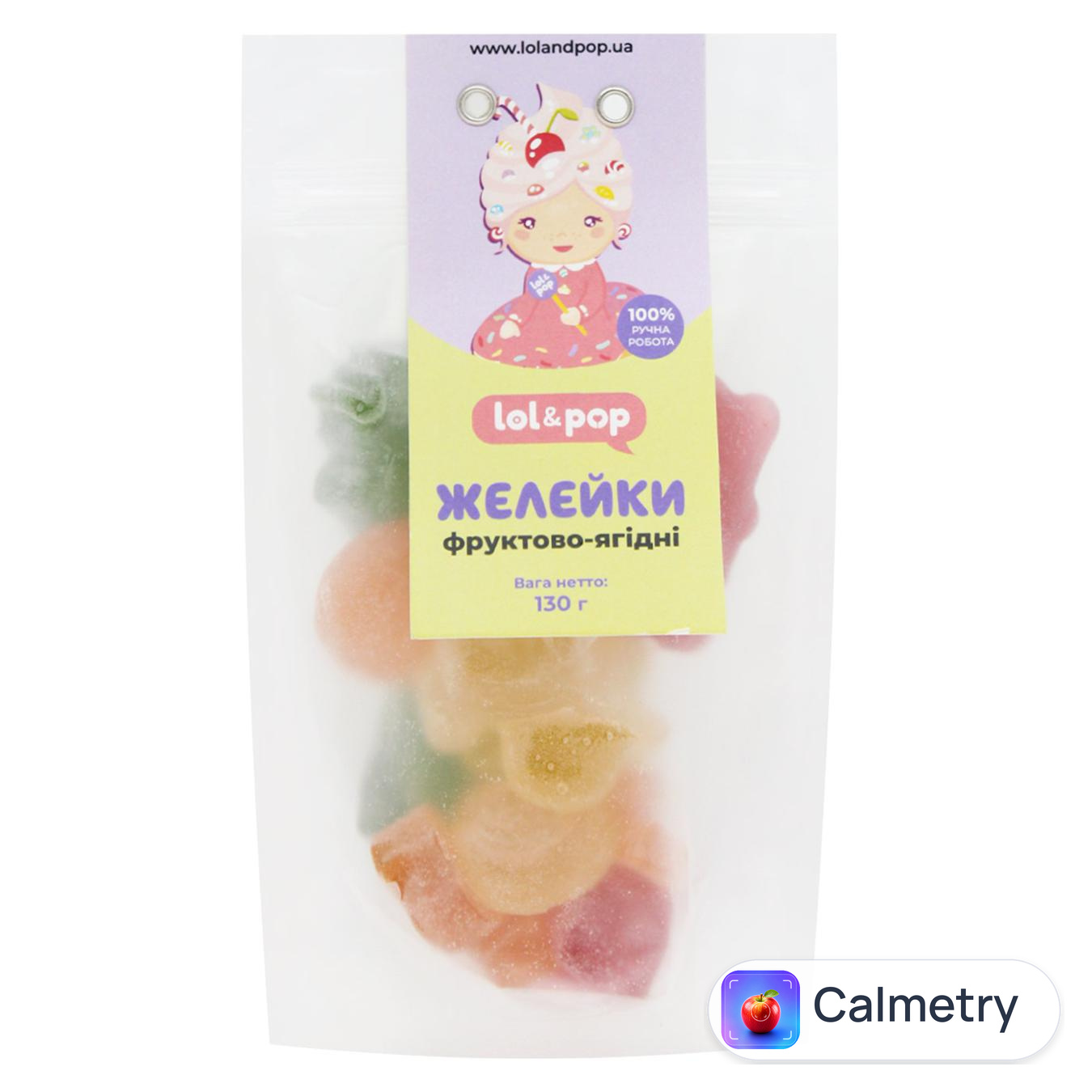 Цукерки желейні Lol & Pop Mix 130г