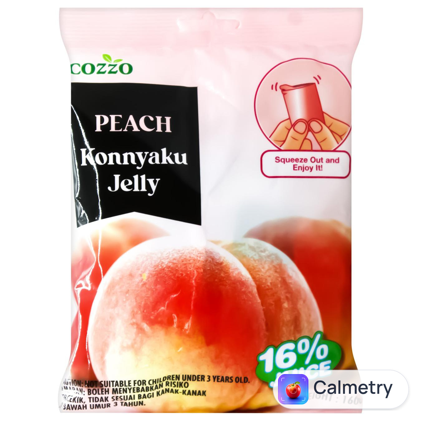 Желе порційне із конняку Cozzo зі смаком персика 160г