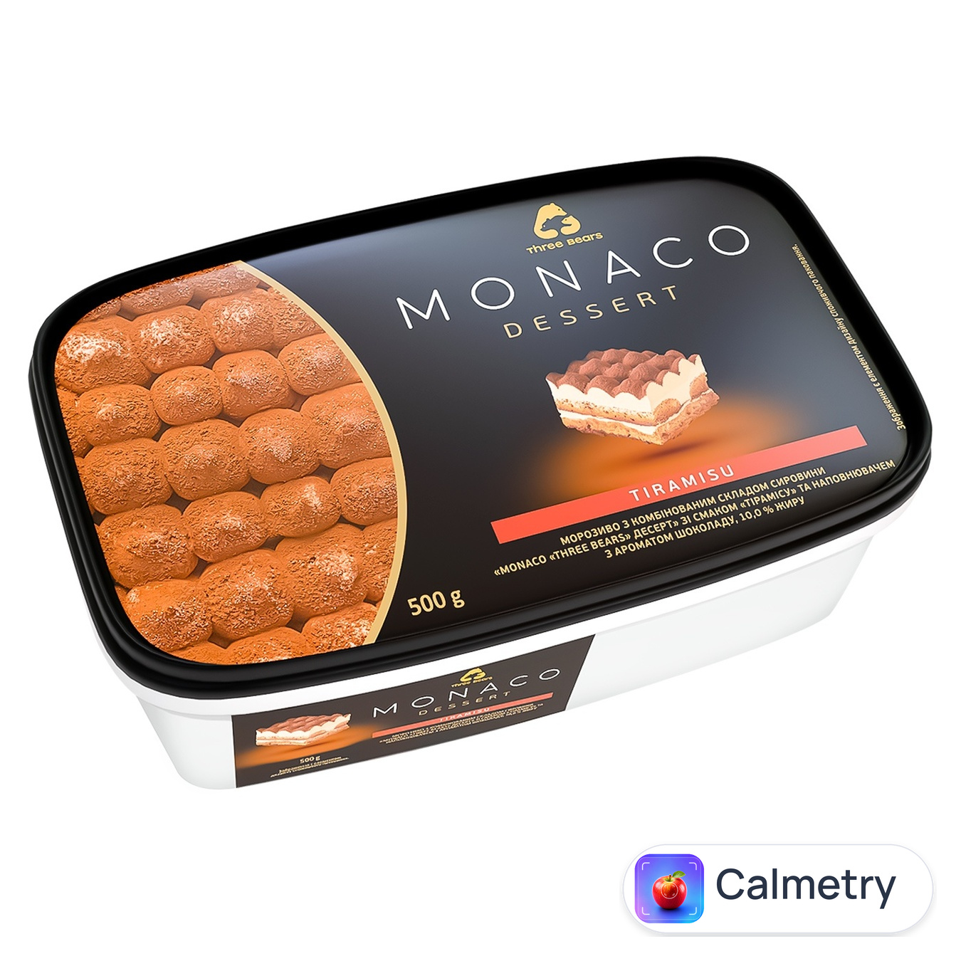 Морозиво Три Ведмеді Мonaco Dessert тірамісу 500г