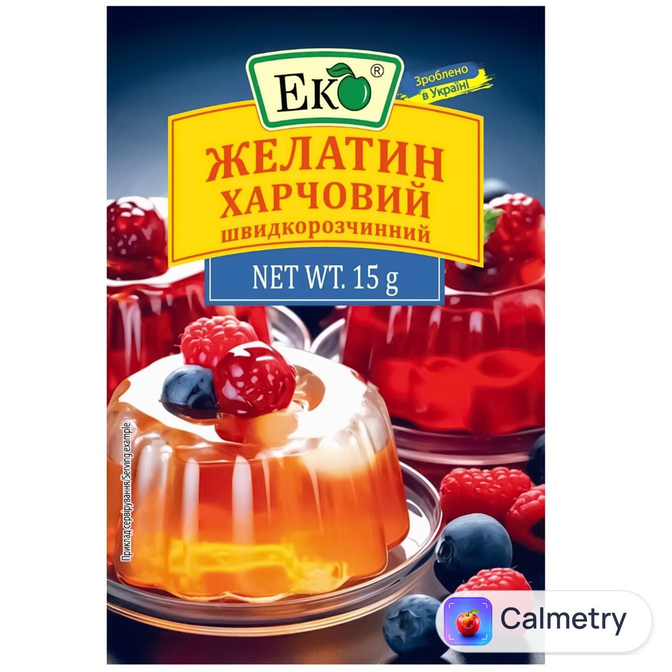 Желатин Еко харчовий швидкорозчинний 15г
