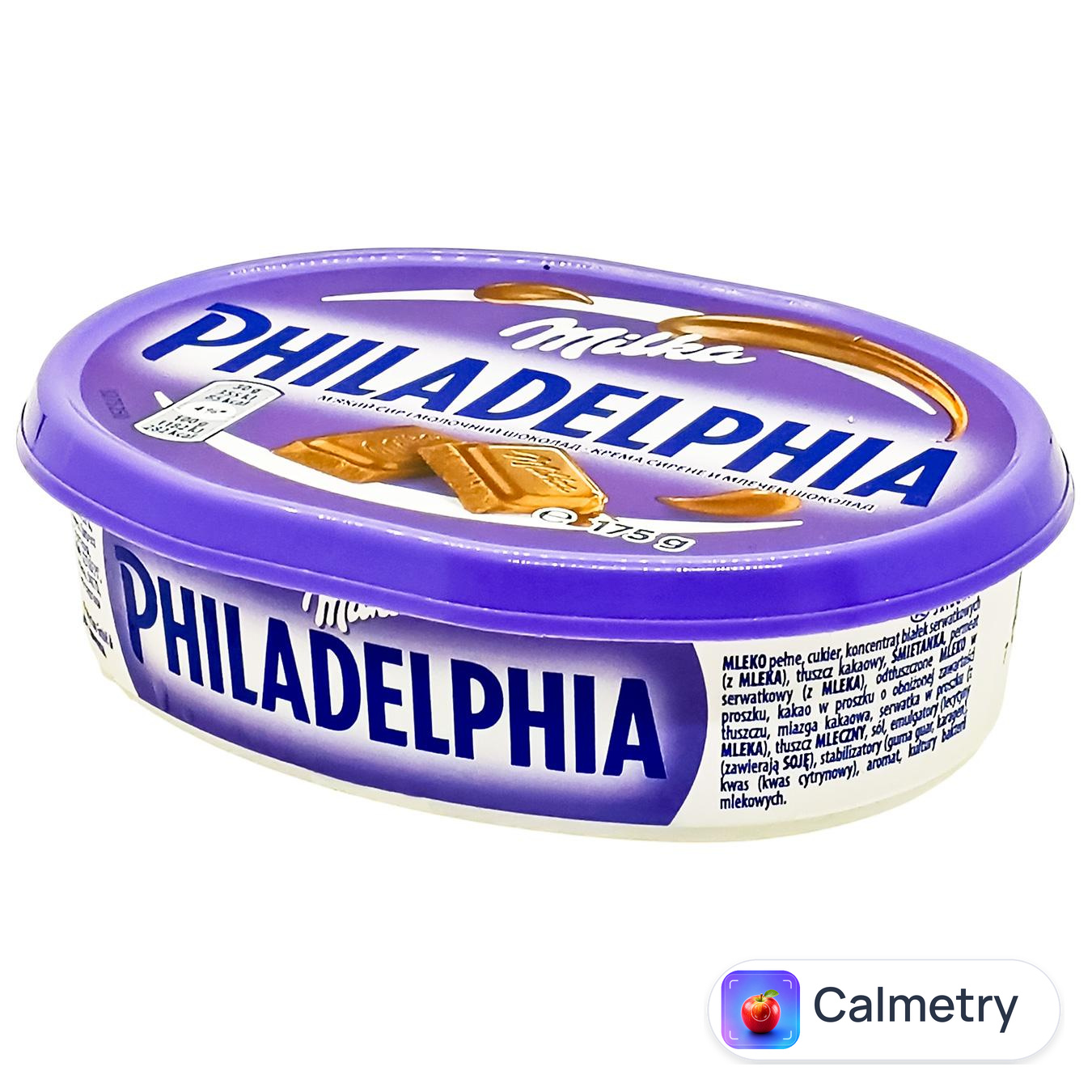 Крем-сир Philadelphia з молочним шоколадом Milka 21,5% 175г — фото продукту