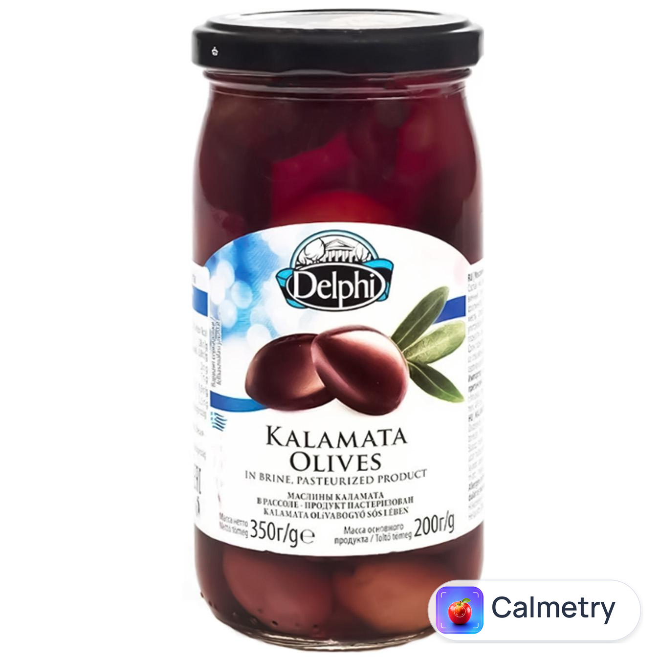 Маслини Delphi Каламата з кісточкою в розсолі 350г