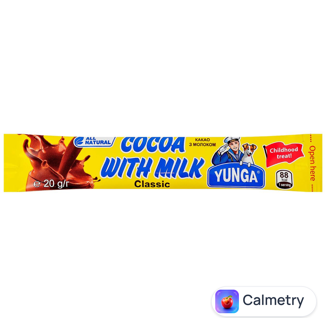 Какао-напій Юнга Какао з молоком 20г