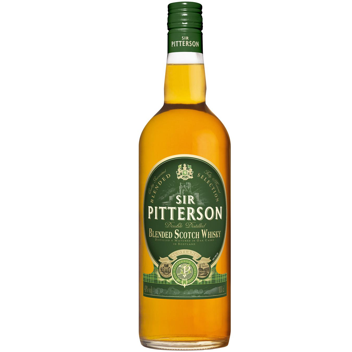 Віскі Sir Pitterson 40% 1л — фото продукту