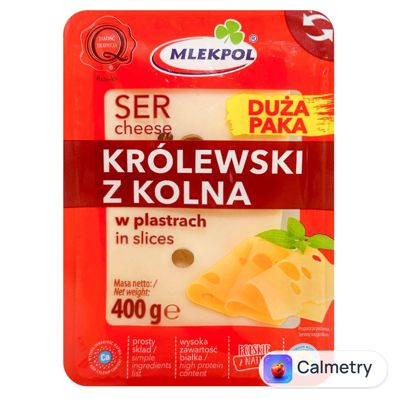 Сир Mlekpol Królewski Z Kolna нарізаний 400г — фото продукту