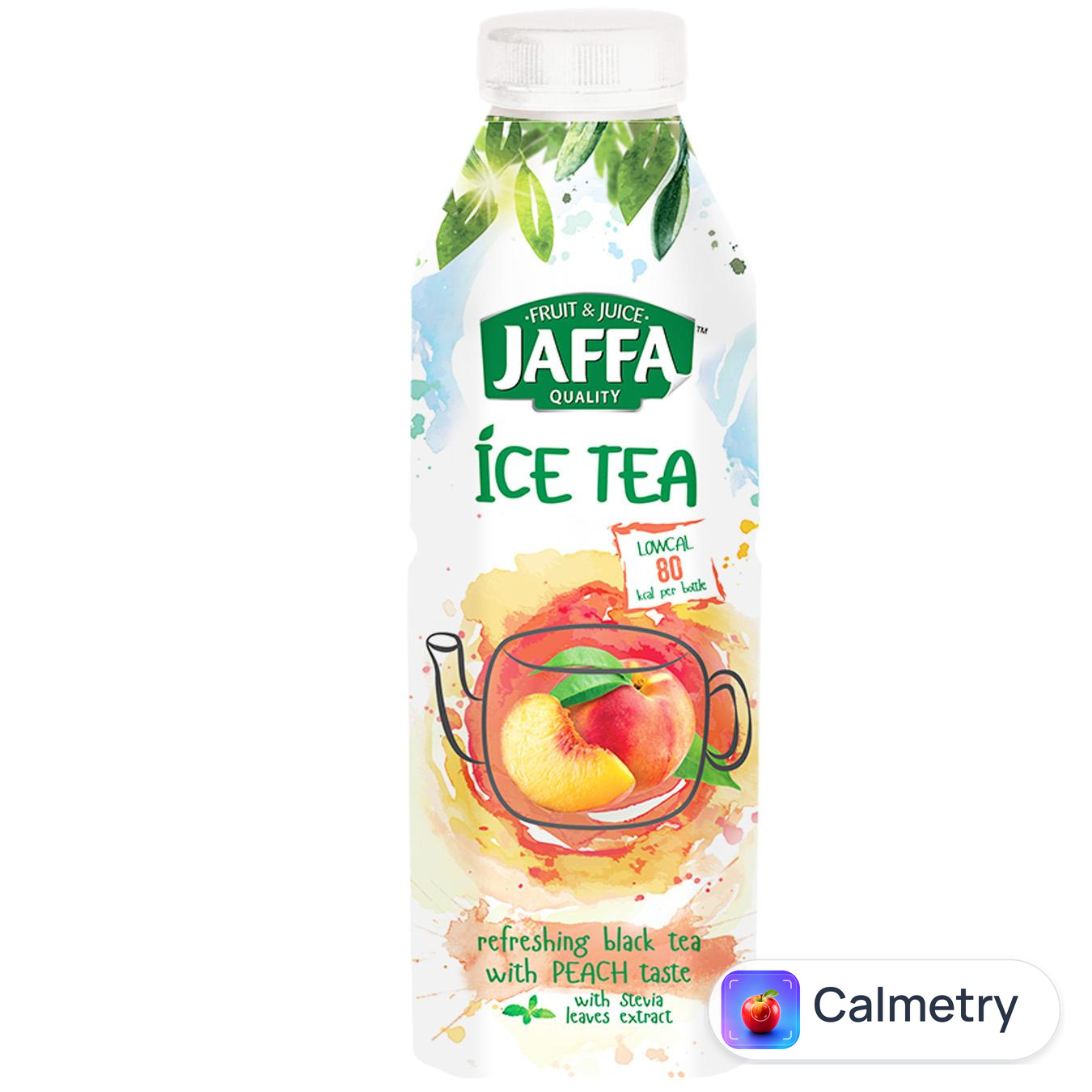 Чай холодний чорний Jaffa Ice Tea персик з екстрактом листя стевії 0,5л — фото продукту