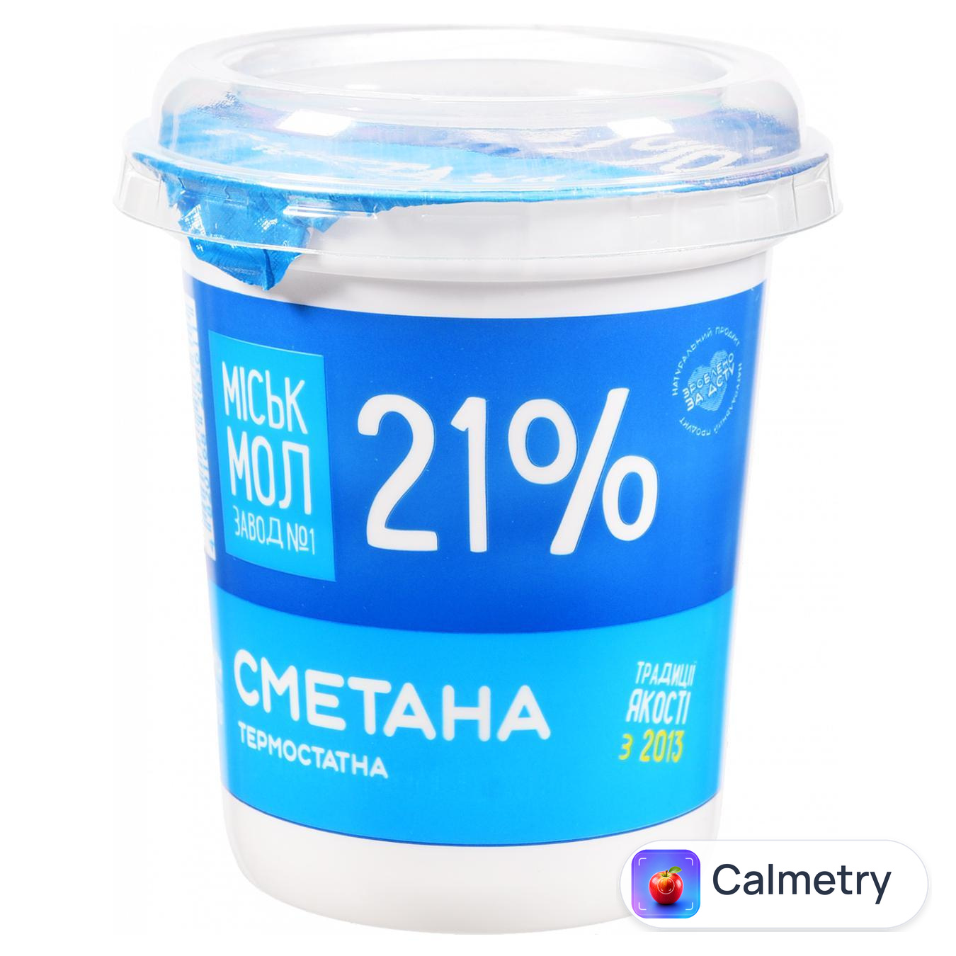 Сметана Міськмолзавод №1 21% 300г