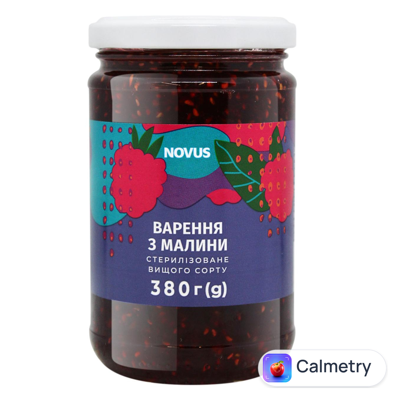 Варення Novus Малина 380г — фото продукту