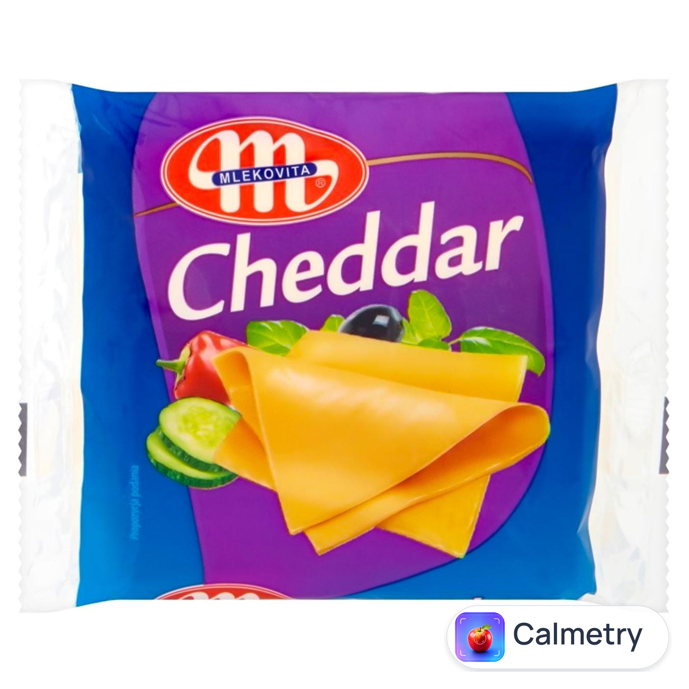 Сир плавлений Mlekovita Чеддер тостерний 49% 130г