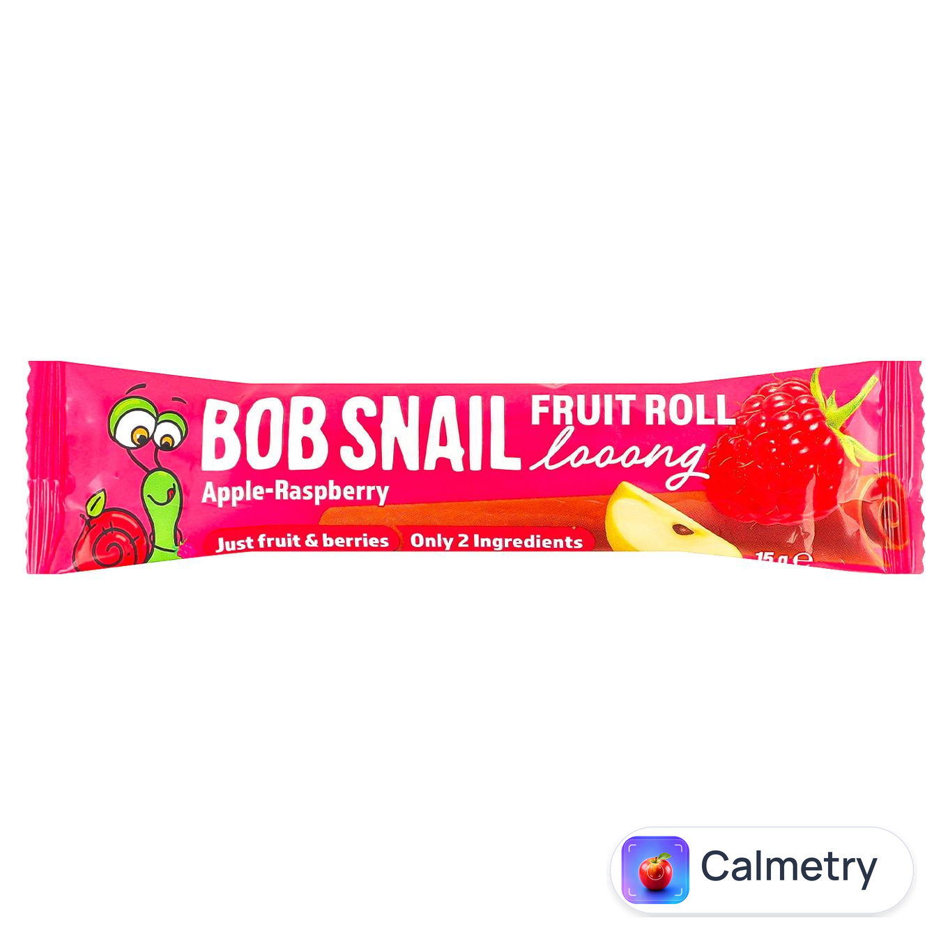 Цукерка фруктова Bob Snail Fruit Roll Дооовга Яблуко-малина 15г — фото продукту